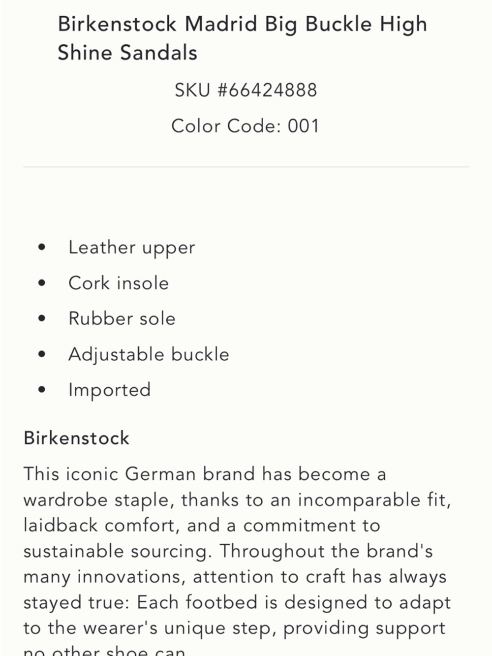 Birkenstock Madrid Big Buckle Sandal - Picture 7 of 7